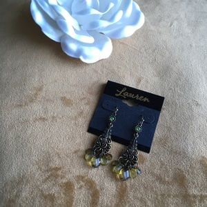 OLIVE LAUREN GEM DANGLE EARRINGS